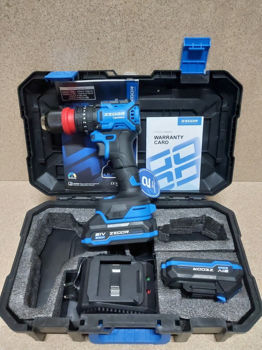 Акумуляторний безщітковий шуруповерт ударний 55Нм Zegor CDAX-21BLHQ