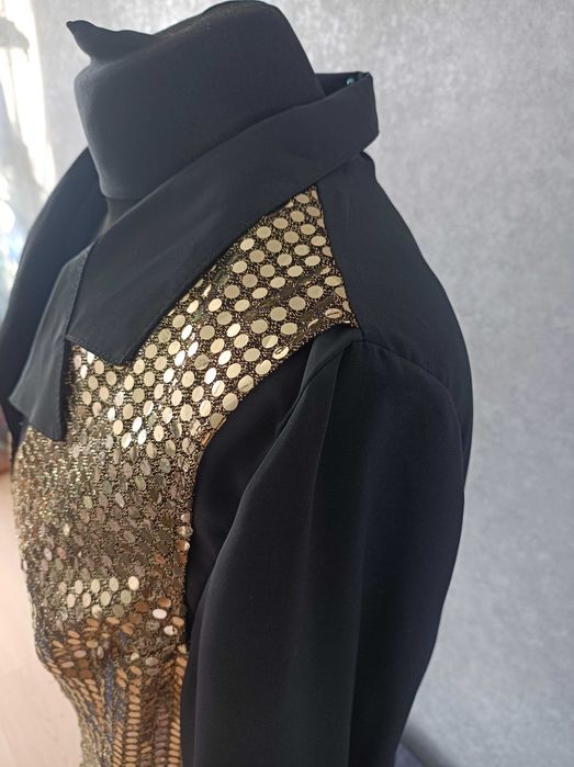 Bluzka złota damska