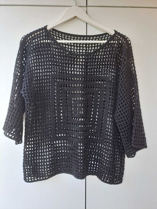 Кофта вязаная черная