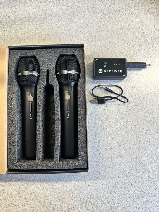 Nowe 2 mikrofony bezprzewodowe