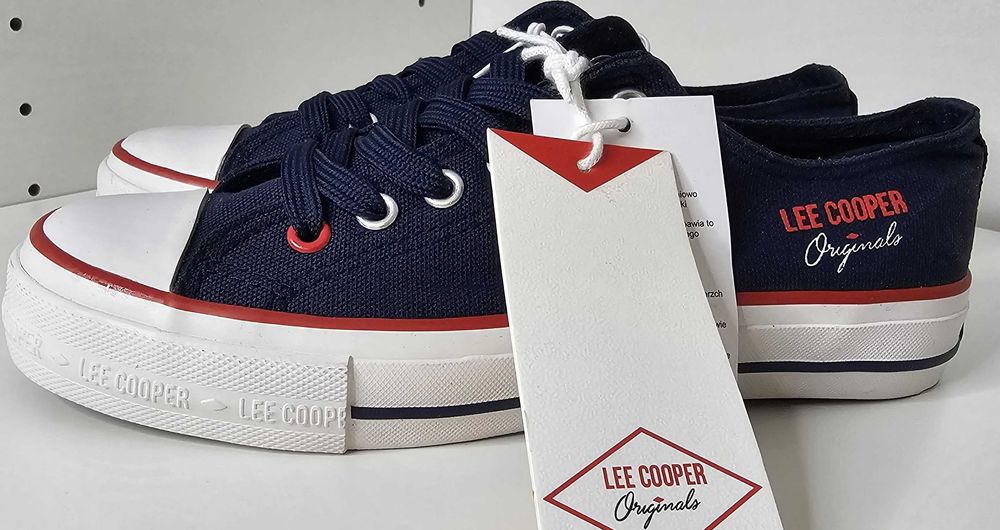 Trampki granatowe LEE COOPER originals. Rozmiar 37,42,43