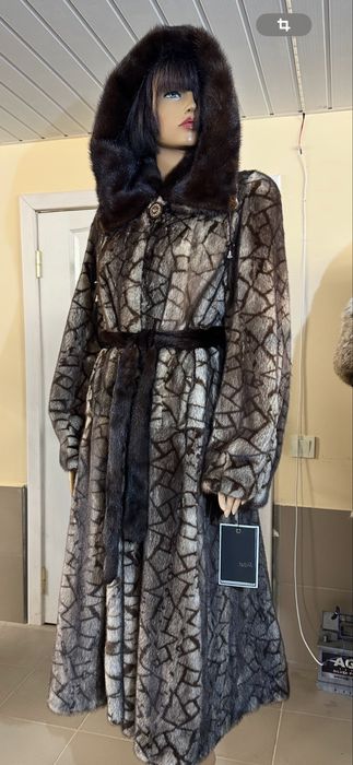 Рр 52-54. Норковая шуба’ трафаретка’ греция! NAFA