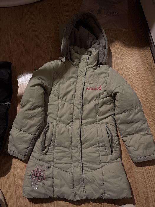 Kurtka zimowa płaszcz dziewczęcy