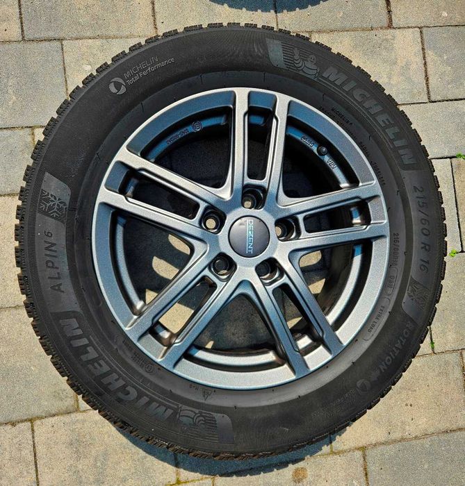 4xAlufelgi DEZENT TZ Grafit 16 5x112 ET46 + Michelin Alpin 6 215/60R16
