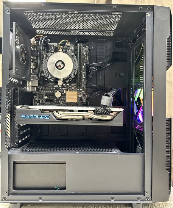 ПК+ монітор/ CPU i5-7400, 4C/RAM 16Gb/GPU 8Gb/SSD 500Gb/HDD 500Gb/PSU 600W