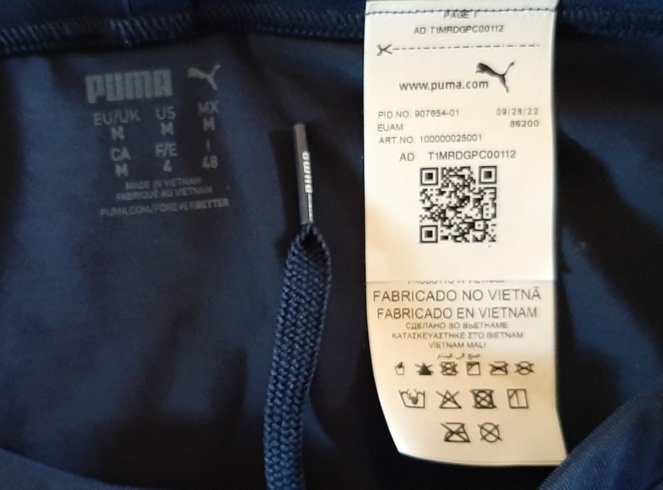 Majtki kąpielowe Puma granatowe