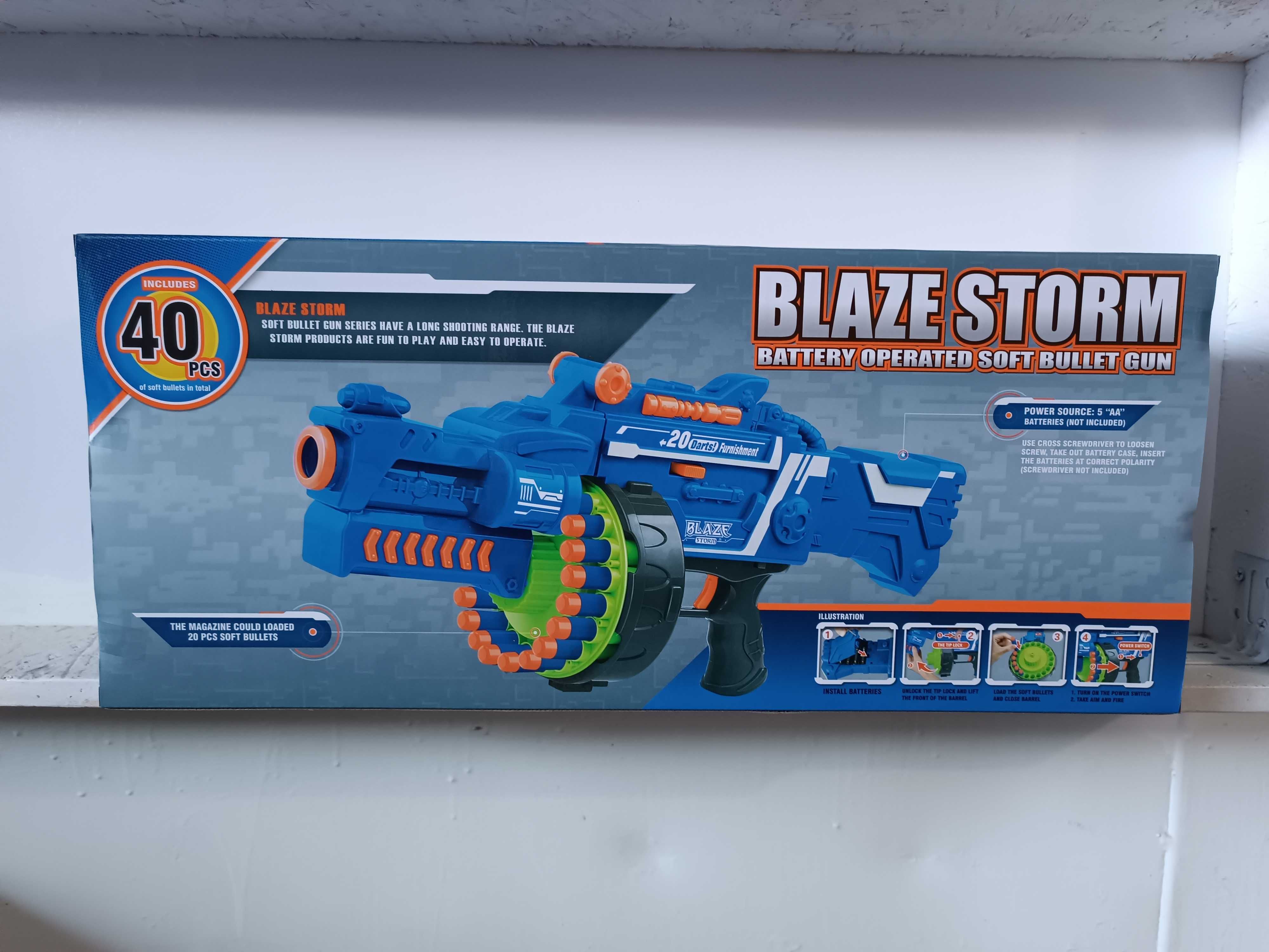 Nerf blaze storm soft bullet gun deals