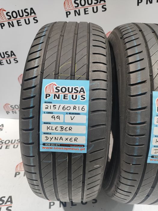 2 pneus semi novos 215-60R16 Kleber - Oferta dos Portes
