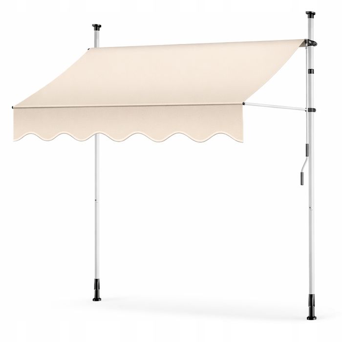 Markiza balkonowa KESSER 250 cm bez wiercenia beż UV