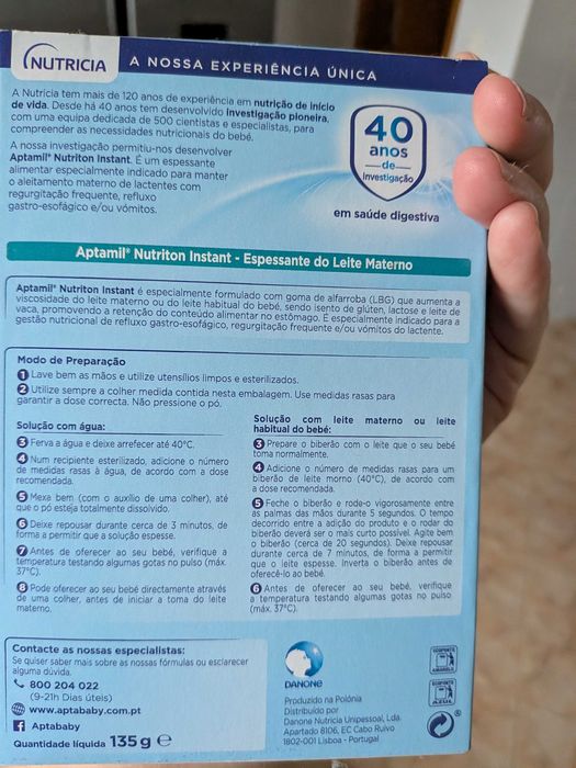 Espessante leite materno Aptamil Nutrition Instant