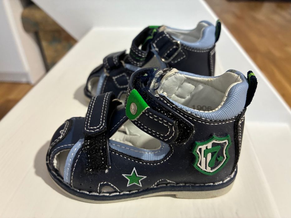 Buciki/sandały "Tom&Miki" niebieskie, r. 17