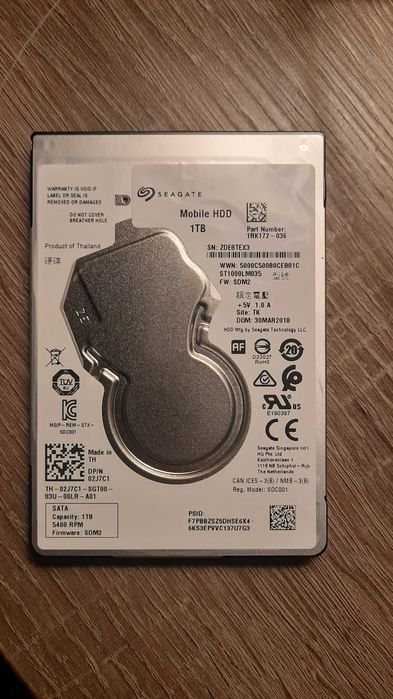 Dysk Twardy do laptopa 1TB Seagate mobile