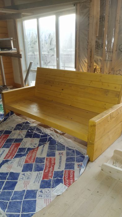 Бамбетель дерев'яний диван 200х90