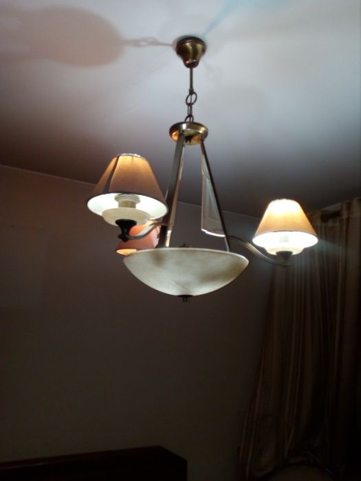 Candeeiros em pedra de alabastro