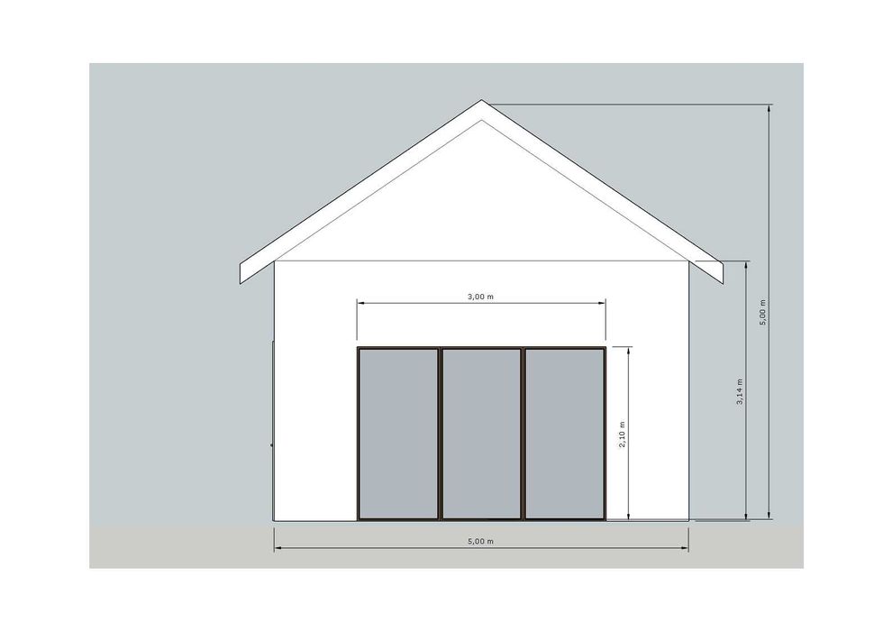 Konstrukcja drewniana szkielet domu 35 m2 z antresolą lub piętrem