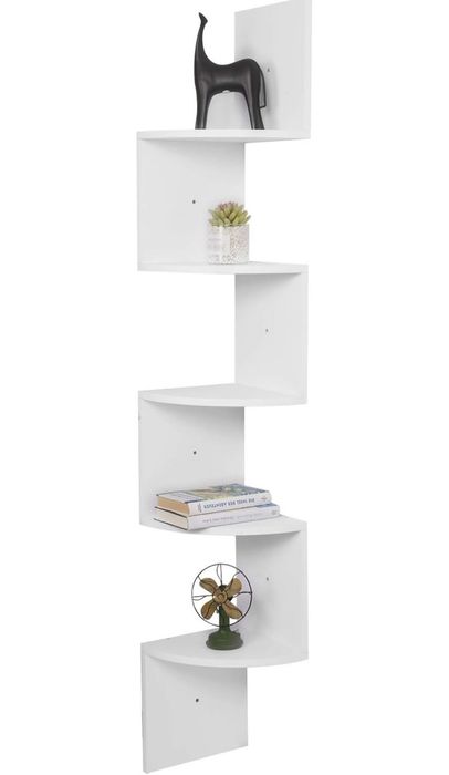 Regal narożny  biały