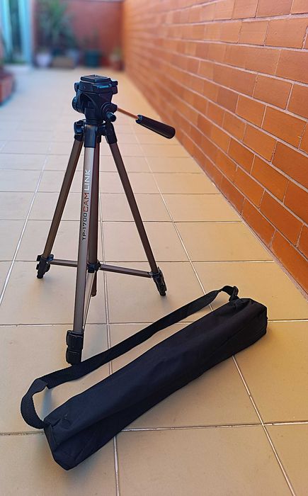 Tripé Profissional CamLink TP-1700 com Saco de Transporte