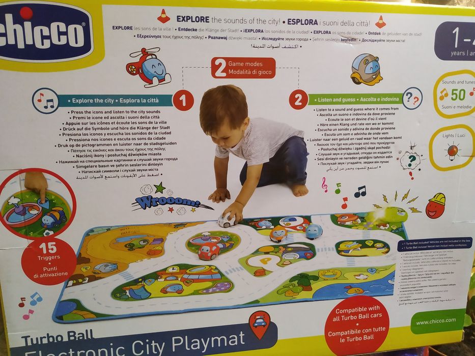 Chicco Trubo Team Miasto Elektroniczna mata dla dzieci