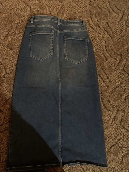 Spodnica jeans rozm.36 mat.rozciag.