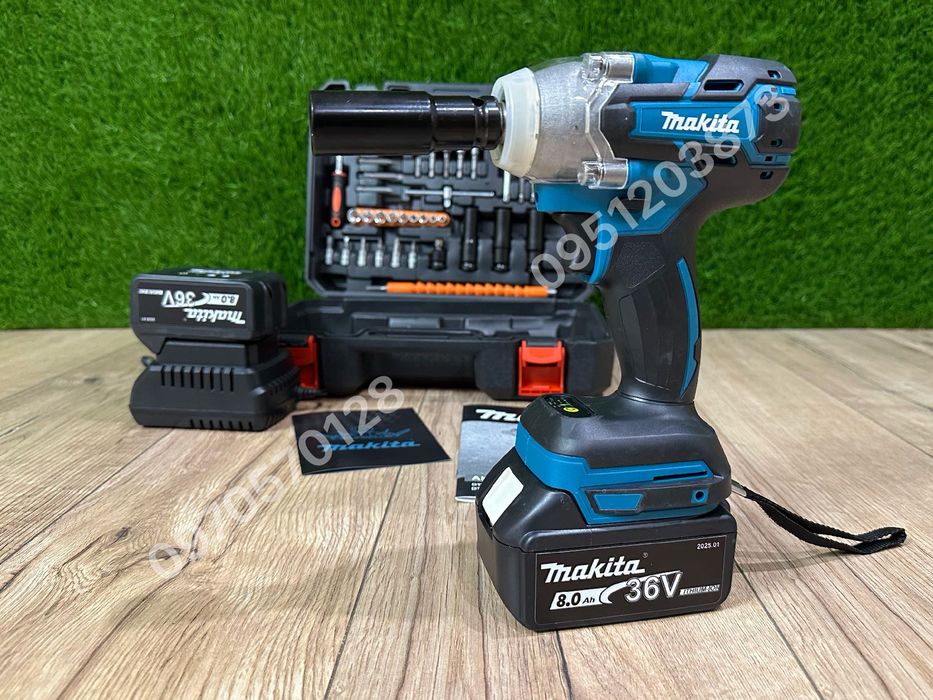 Аккумуляторный Гайковерт Makita DTW520BL 36V8Ah С набором инструментов