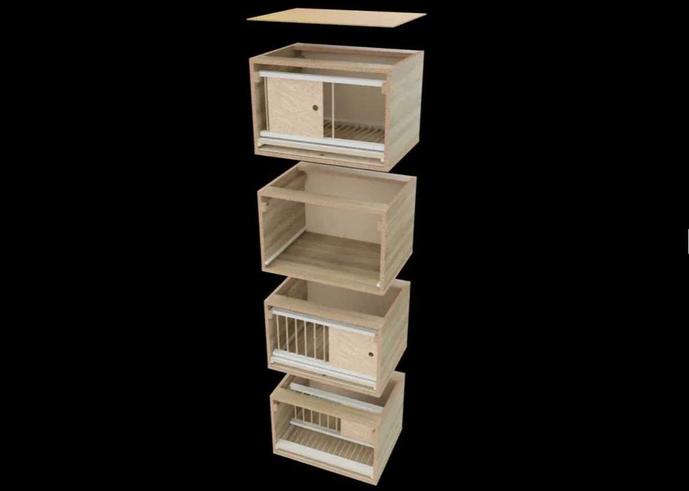 Cela lęgowa dla gołębi z rusztem