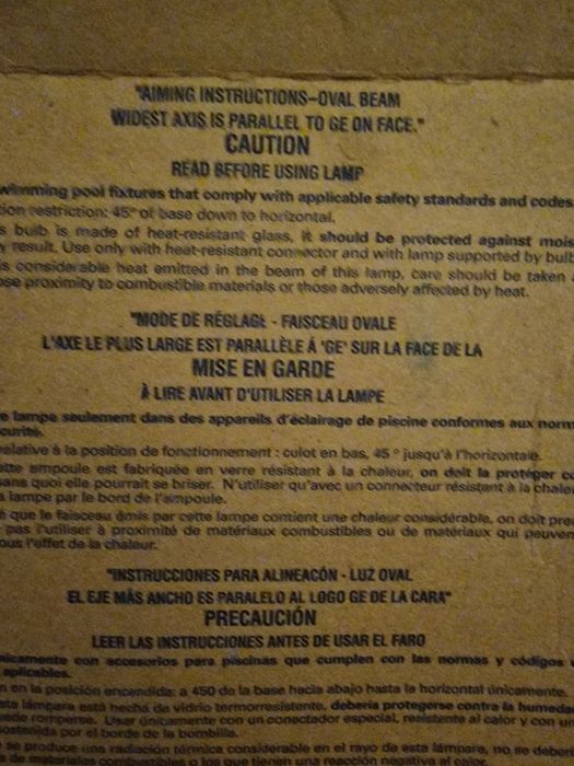 Żarówka  basen 300 wat USA