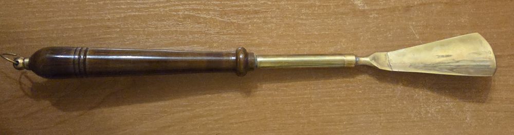 Ложка для обуви,лопатка или рожок обувной!Латунь