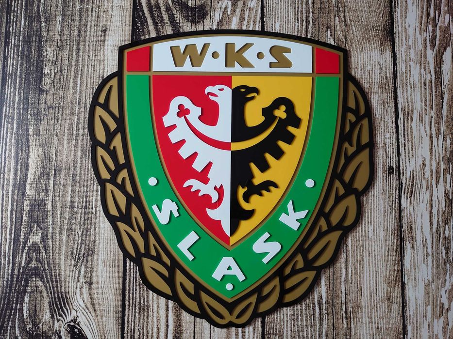 Śląsk Wrocław na ścianę do domu prezent na święta dla chłopaka męża