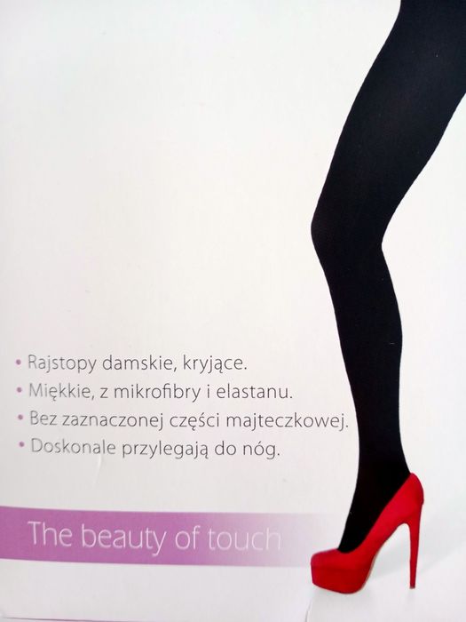 Rajstopy 70 DEN matowe kryjące microfibra caldo Czarny