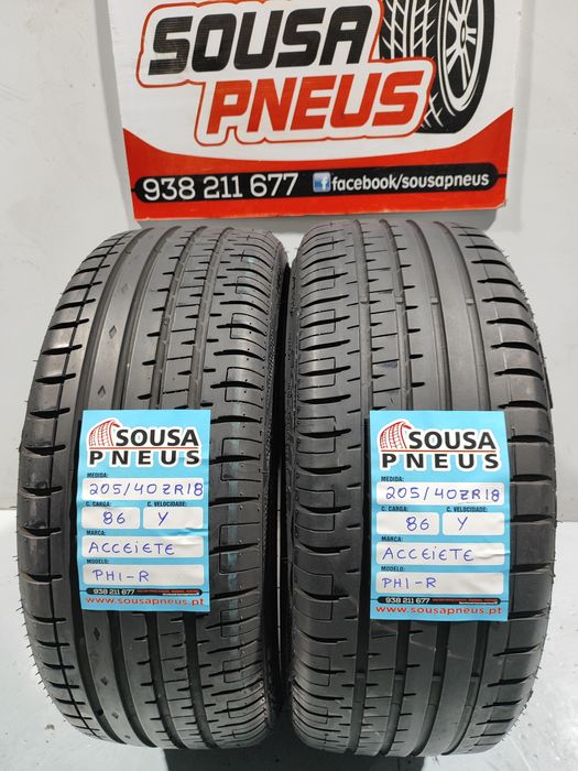 2 pneus semi novos 205-40R18 - Oferta