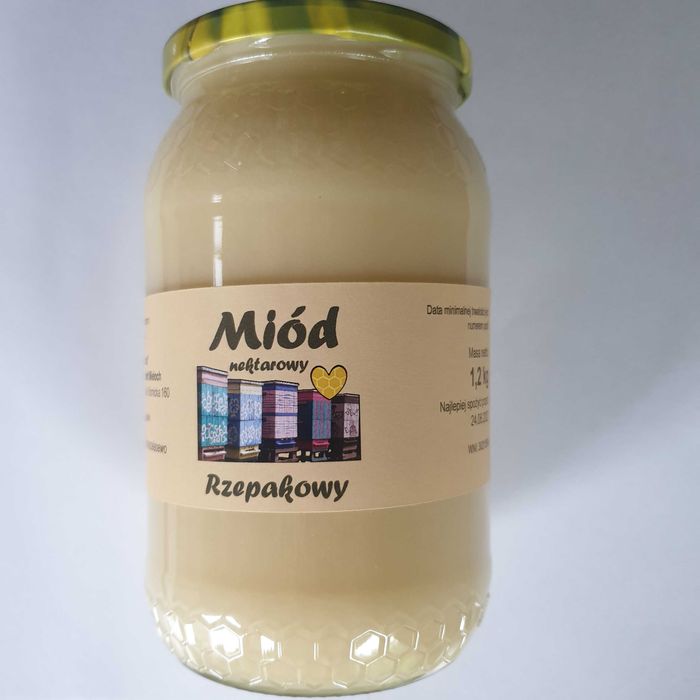 Miód rzepakowy 1,2kg