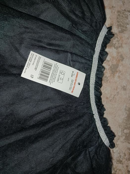 Spódnica czarna nowa tiulowa 86-92