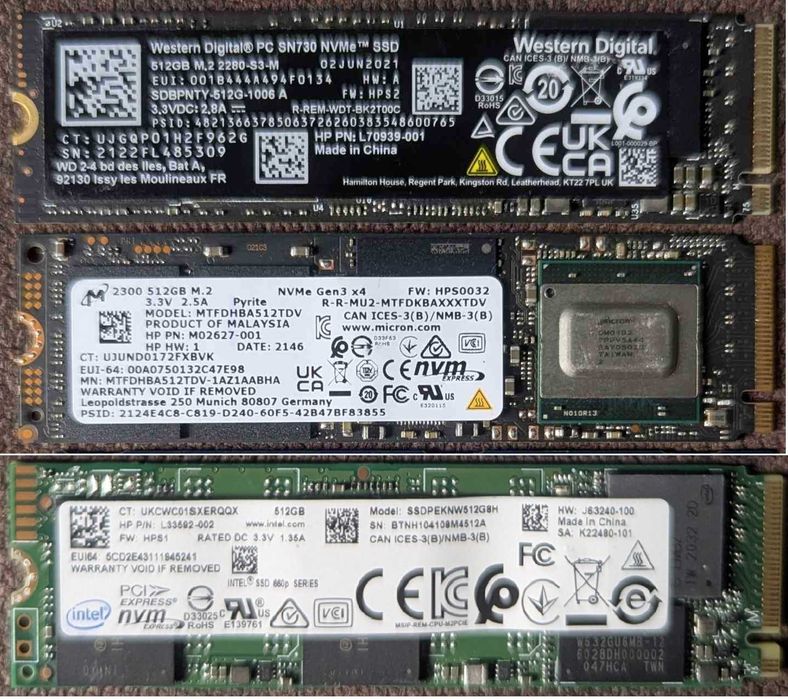 SSD M2  NVME PciE 256-512-1TB !!!