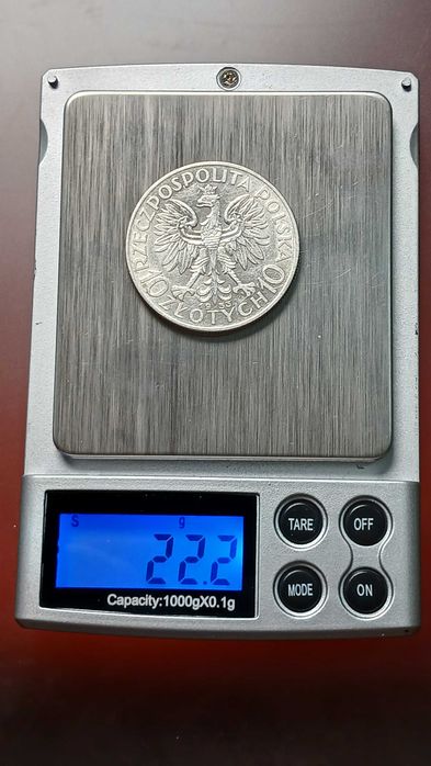 10 złotych 1933 srebro, Głowa Kobiety, Polonia