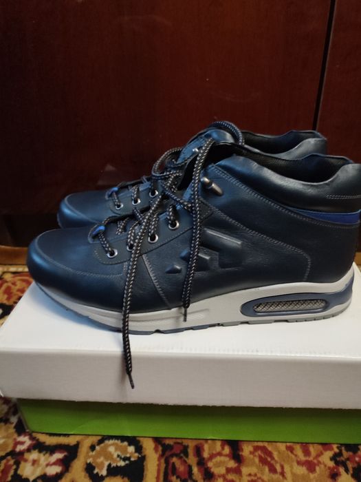 45 MIDA Шкіра зима на хутрі Чоловічи черевики Нові Зима