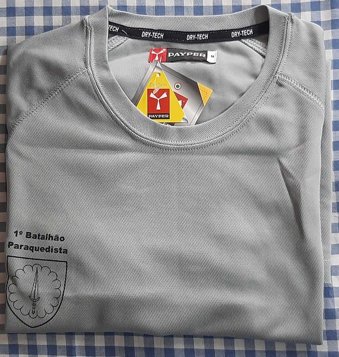 Camisola / T-shirt Branca e 1BIPara para Treino Físico