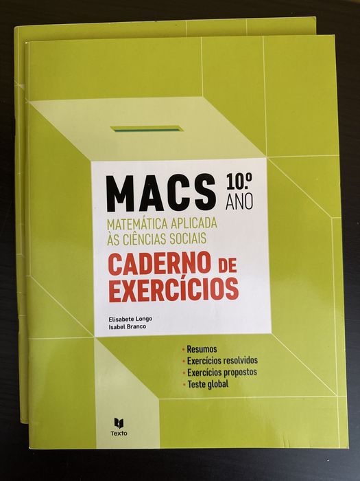 MACS 10 ano Caderno de exercicios