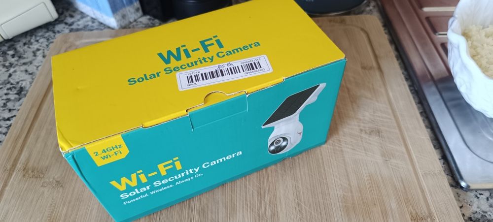 Câmera segurança WiFi com painel solar