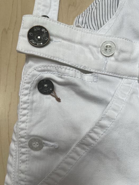 Białe ogrodniczki jeans  DKNY r. XS