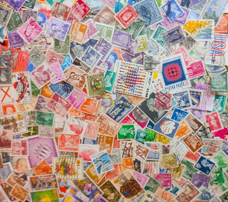 Поштові марки 1000 шт без дублів +подарунок