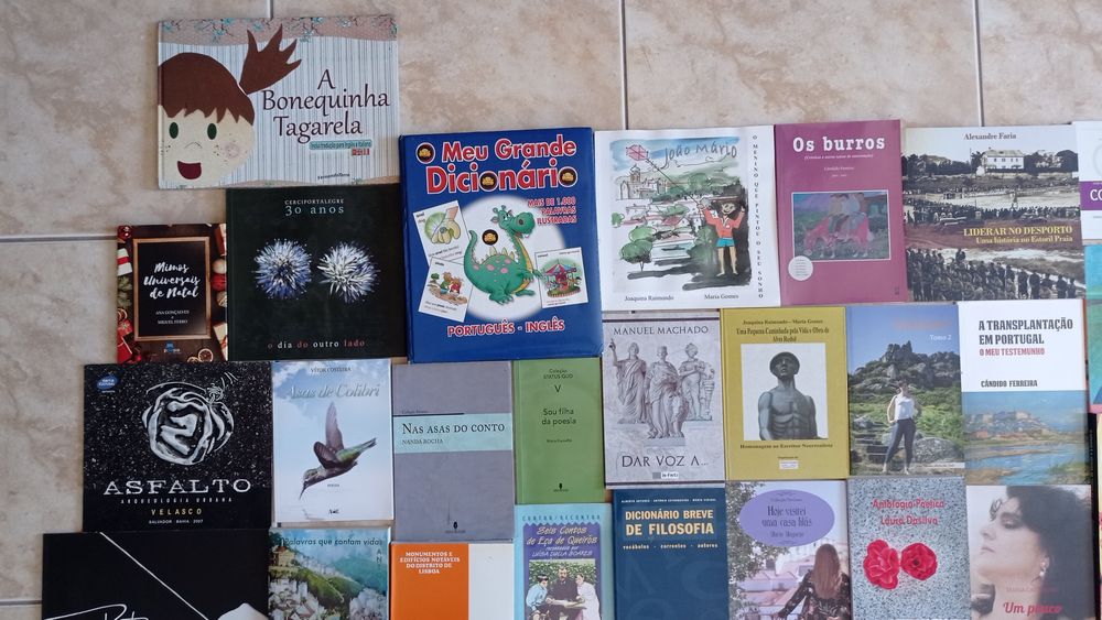Livros diversos em packs de 6