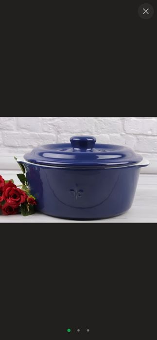 Керамическая кастрюля жаростойкая для духовки