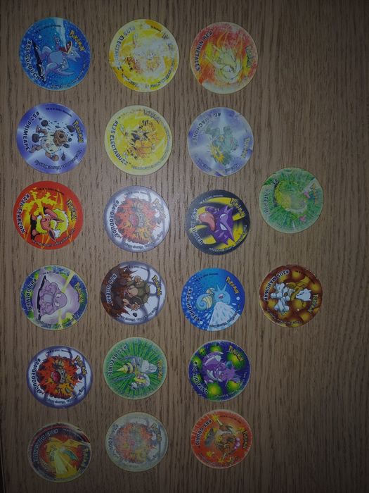 Tazos Pokémon várias coleções