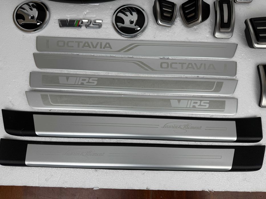 Накладки педалей порогів Skoda Octavia A7 VRS оригінал