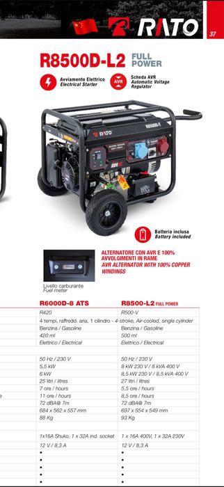 Gerador 6000w e 8500w