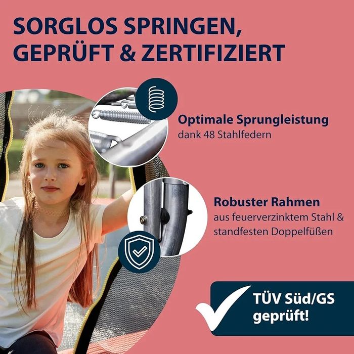 HUDORA Trampolina Fantastic w różnych rozmiarach – trampolina ogrodowa