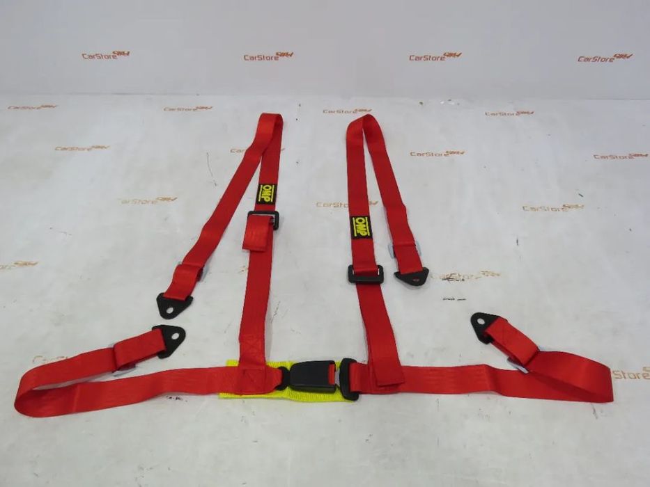 Cinto Segurança OMP Vermelho 4 pontos