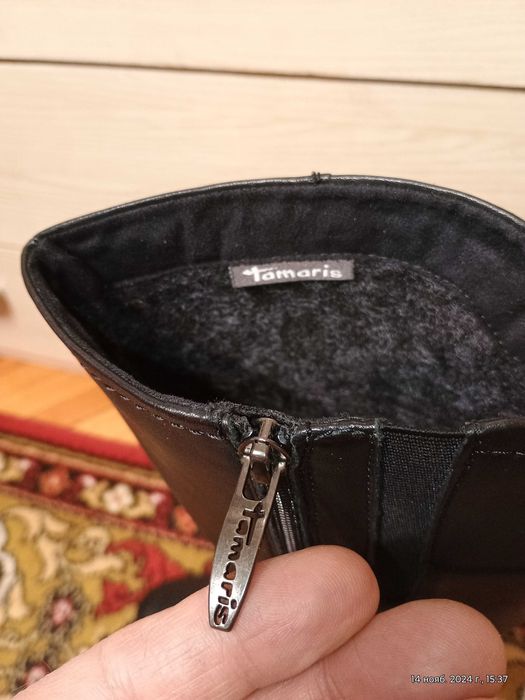 Чоботи жіночі зимові шкіряні Tamaris