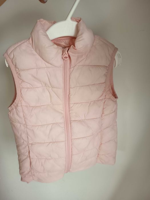 Dunnes Stores kamizelka puchowa pudrowy róż 104 cm 3-4 lata