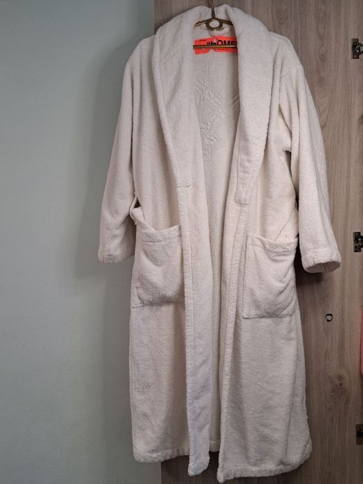 Фірмовий бавовняний махровий халат Off-White c/o Vorgil Abloh